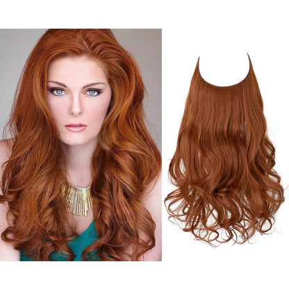 Real Hair Extensions for Natural Wavy Volume in Blonde