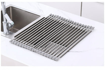 Compact Stainless Steel Dish Drying Rack