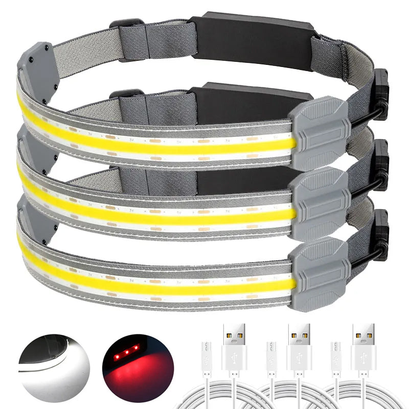 Rechargeable COB Headlamp for Ultimate Hands-Free Lighting