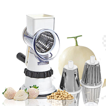 Safe Vegetable Slicer with Finger Guard and Precision Blades