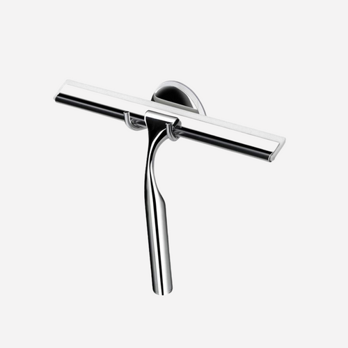Sleek Stainless Steel Window Squeegee with Suction Hook