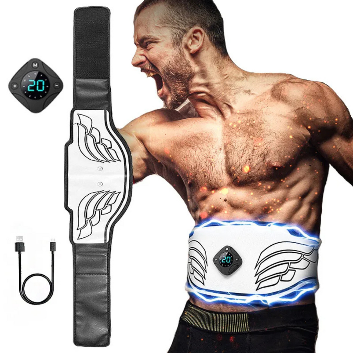 Muscle Stimulator for Abdominals and Glutes – Electric Device