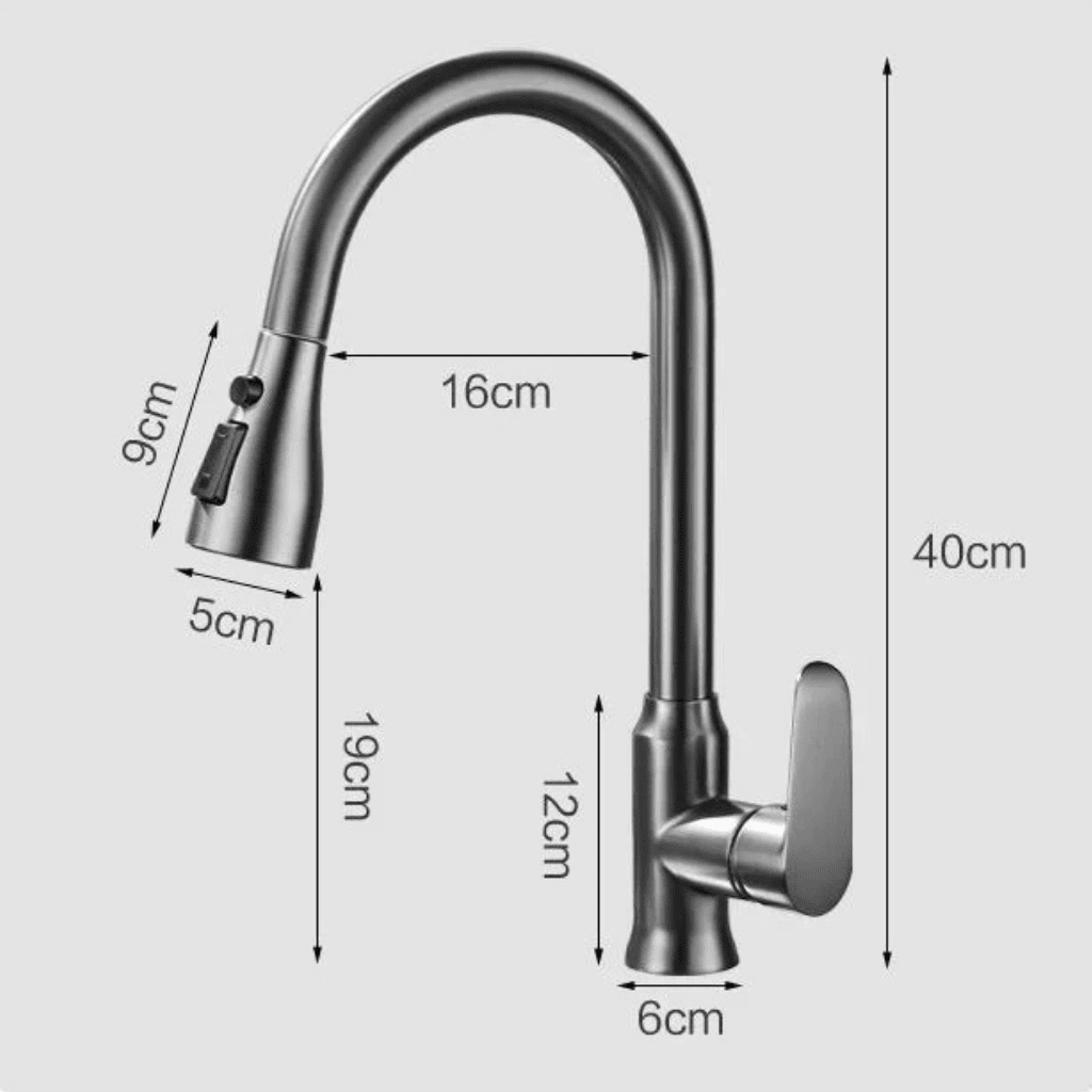Pull-Down Kitchen Tap for Easy Daily Cleaning