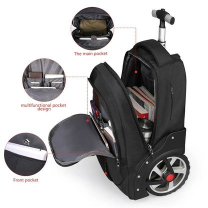 Versatile Rolling Backpack – TravelMate Pro