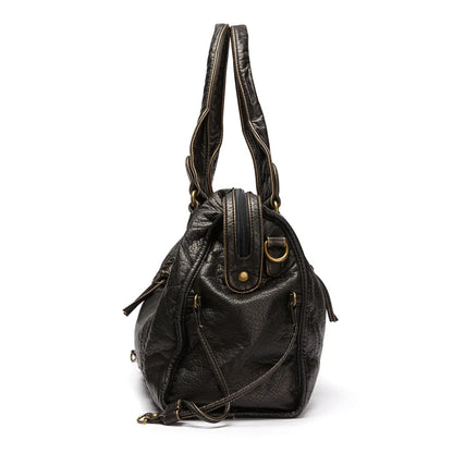 Black Tote Bag for School – Modern Practicality with Retro Elegance