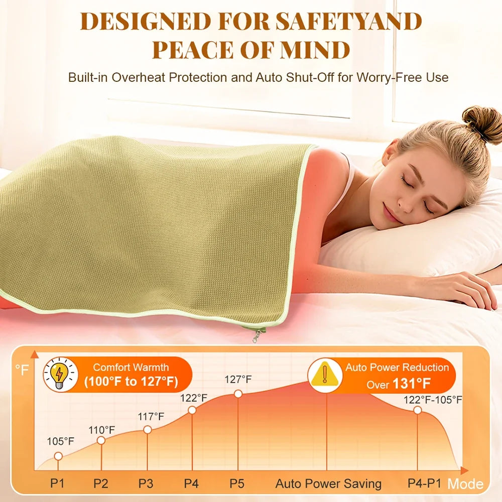 Infrared Heating Blanket for Full Body Light Therapy and Relaxation