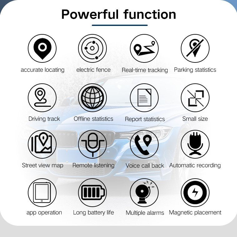 Strong Magnetic Anti-Loss Vehicle Tracker for Cars