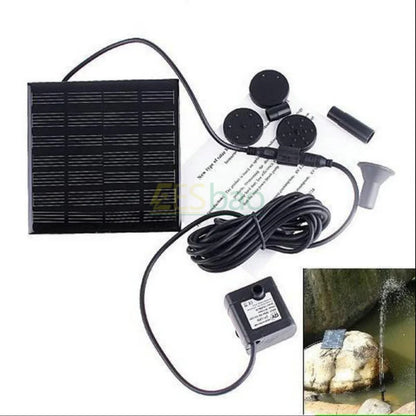 Solar-Powered Mini Fountain - Versatile 1.2W Water Feature