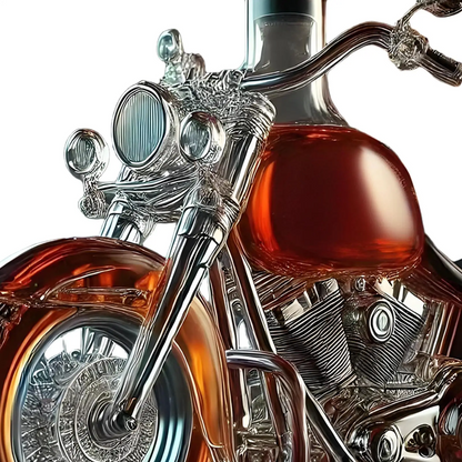 Motorcycle-Shaped Whiskey Decanter for Home Bar Decor