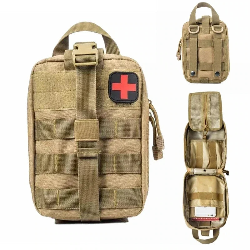 First Aid Bag - Durable, MOLLE-Compatible & Weatherproof for Outdoor Use