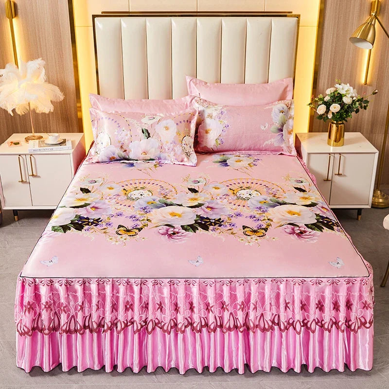 Velvet Bed Skirts in Soft Fabric – Elegant Home Décor