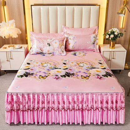 Velvet Bed Skirts in Soft Fabric – Elegant Home Décor