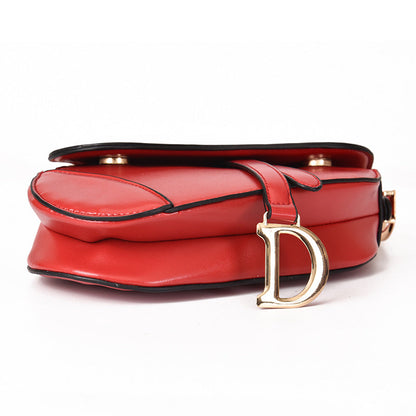 Exclusive PU Leather Shoulder Bag for Women – Stylish Saddle Design