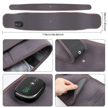 Cordless Lumbar Heating Pad with Vibration, Heat, and Red Light