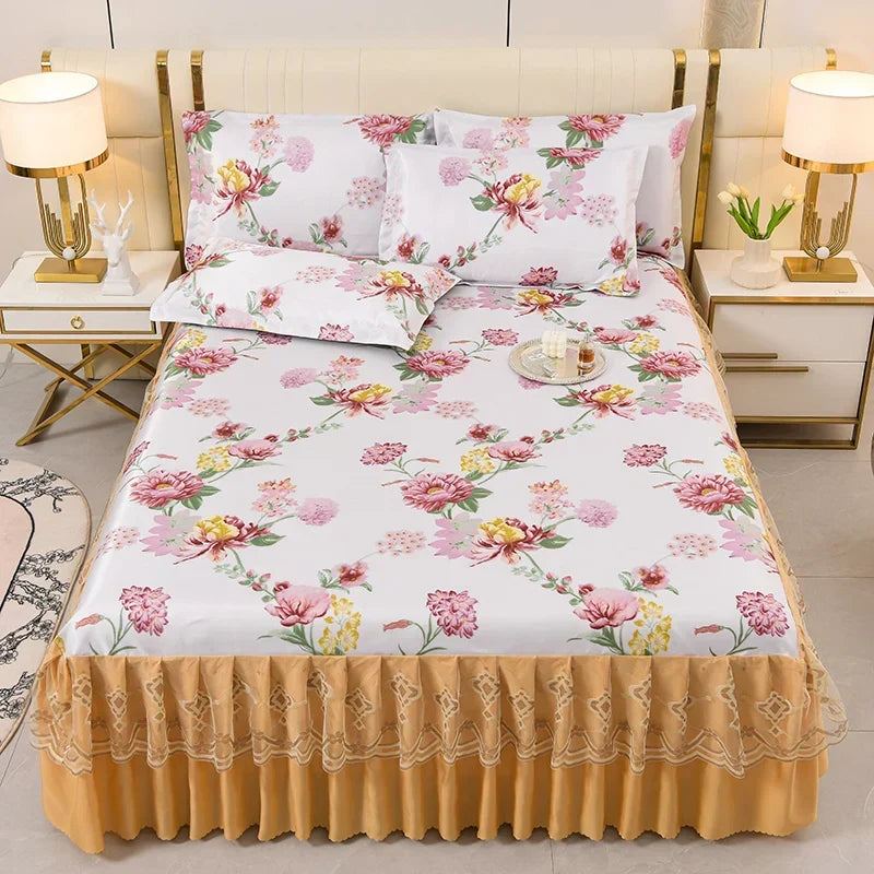Velvet Bed Skirts in Soft Fabric – Elegant Home Décor