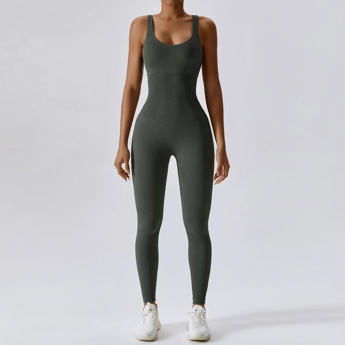 Women's Seamless Yoga Bodysuit | Quick-Dry One Piece Workout Suit