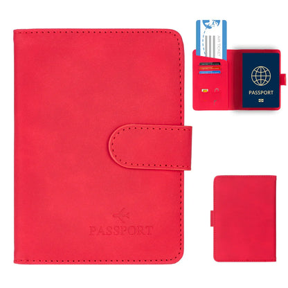 Compact Passport Holder with RFID Protection | Elegant Leather Look for Men & Women