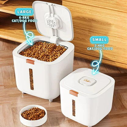 Sealed Pet Food Storage Bin for Dry Kibble