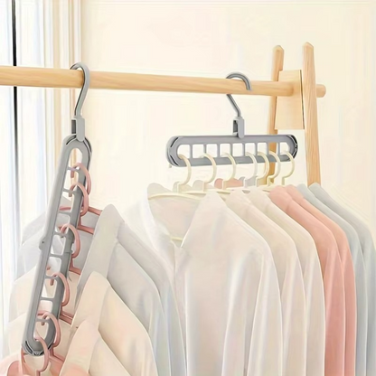Space-Saving 360° Rotating Hangers - Set of 4