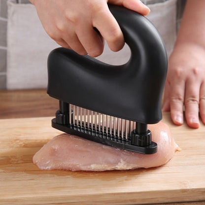 Meat Tenderizer with 48 Blades – Stainless Steel Meat Pounder