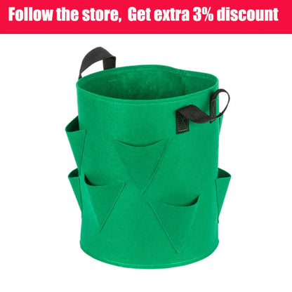 Breathable Strawberry Planting Bag | 5/7/10 Gallon Sizes (20–45 × 25–35 cm) | Container for Balcony and Garden Plants