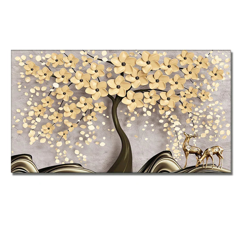 Vibrant Blossom Tree Canvas Art for Stylish Home Decor