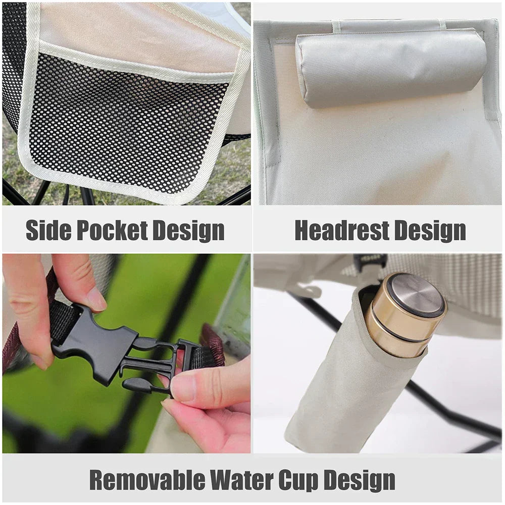 Lightweight Folding Chair for Outdoor Use - Ideal for Camping, Beach, Garden