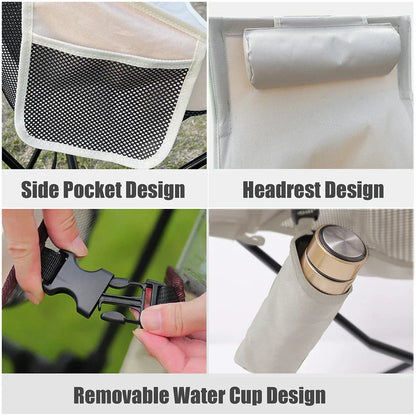 Lightweight Folding Chair for Outdoor Use - Ideal for Camping, Beach, Garden