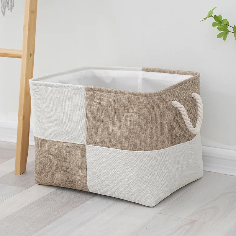 Contemporary Linen Storage Basket for Organized Living Spaces