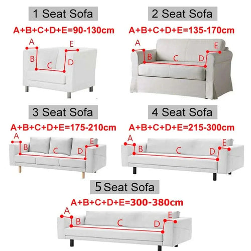 Elastic Non-Slip Sofa Covers - CushionWrap for Comfortable Seating