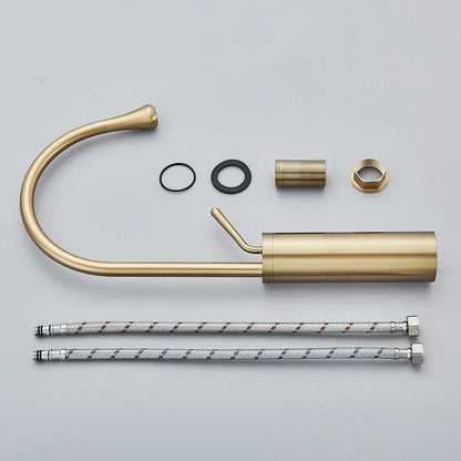 Brass Sink Mixer Tap for Hot and Cold Water