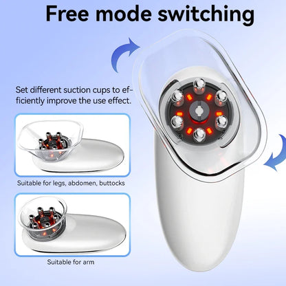 Electric Suction Cupping Massager for Face and Body with Gua Sha & Adjustable Strength