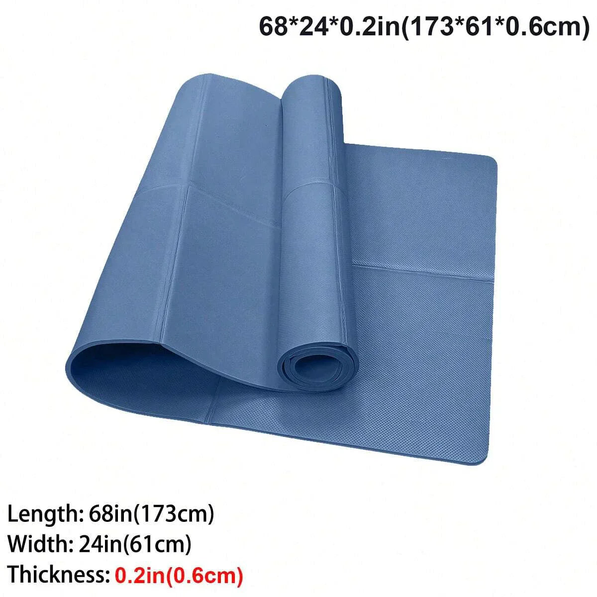 Foldable Yoga Mat | EVA Material | 3–6 mm Thickness | Lightweight & Non-Slip | 173x60 cm