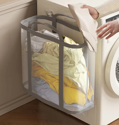Collapsible Laundry Basket in Air Nylon
