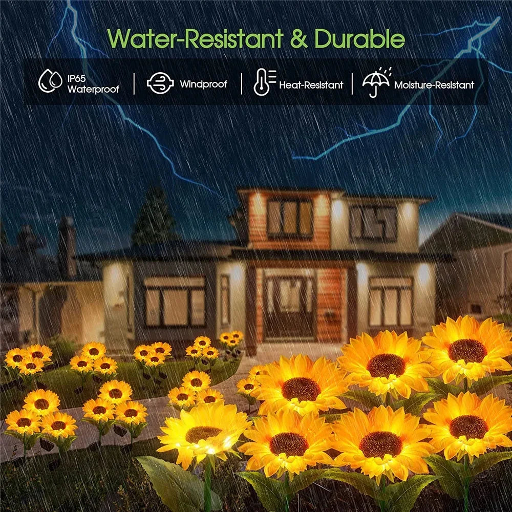 Outdoor Solar Sunflower Lights – GardenGlow [Last Day Discount]