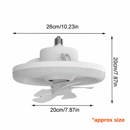 Rotating Ceiling Fan Light with 2-in-1 Design
