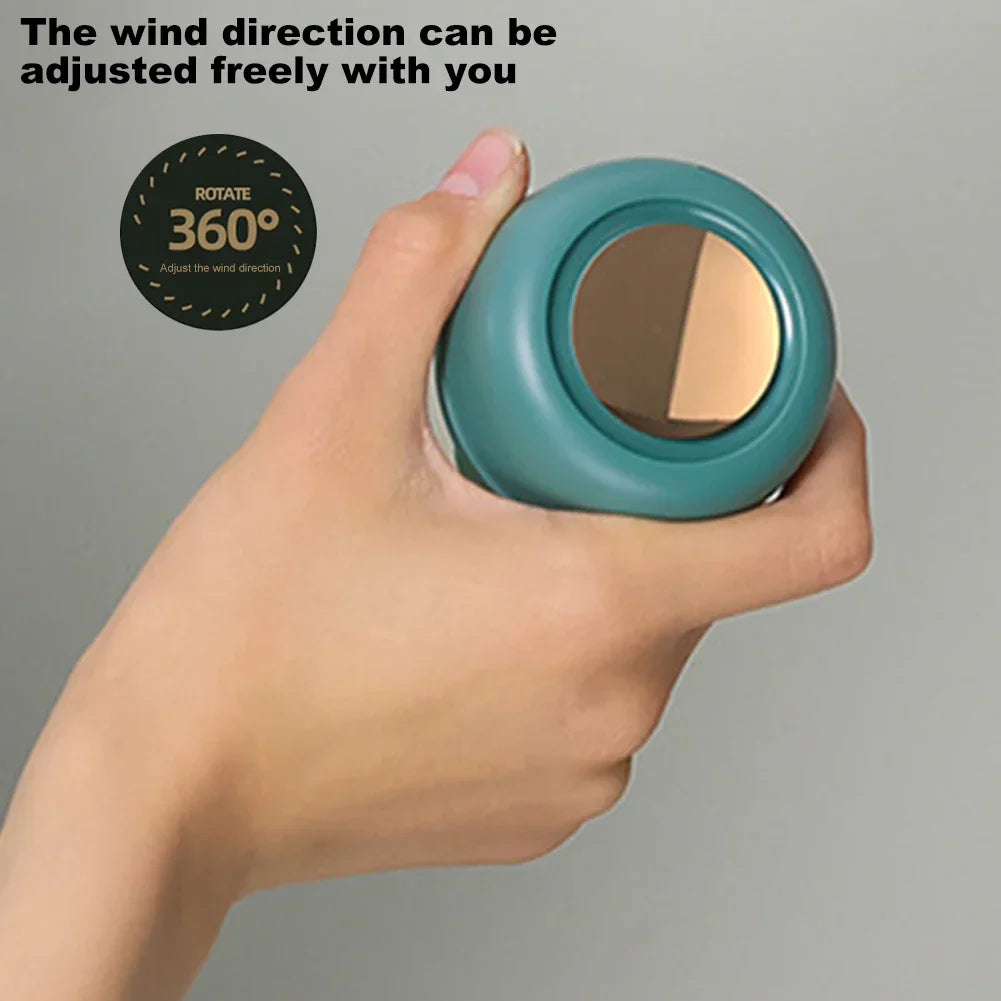 Bladeless Fan with Waist Mount – 360° Adjustable Design