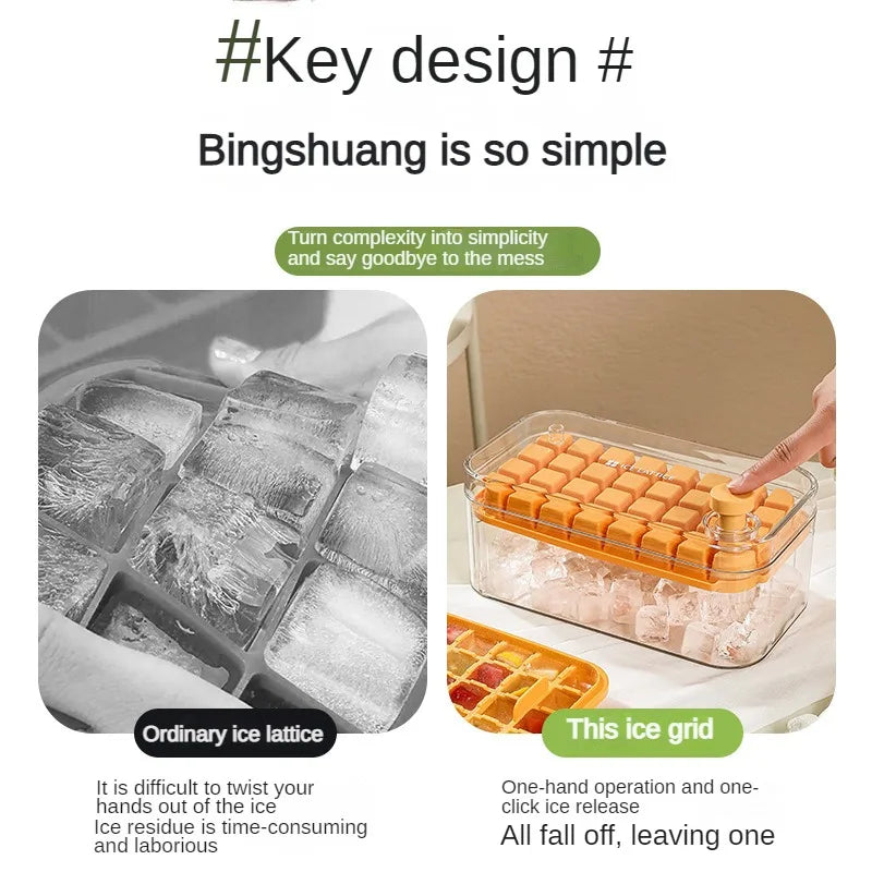 32-Cavity Flexible Ice Maker Tray