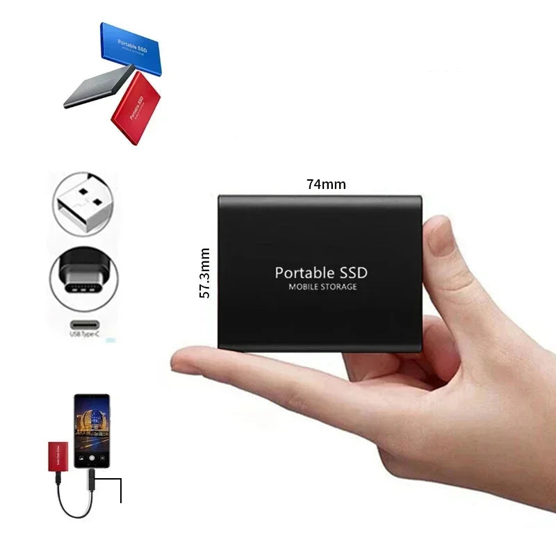 External SSD | USB 3.1 Type-C | Up to 1000 MB/s | 500GB–2TB Storage