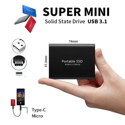 Fast 128TB SSD – Compact, Durable, Always Ready