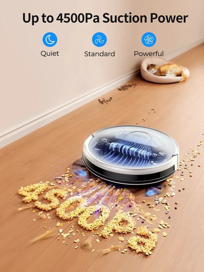 2-in-1 Vacuum and Mopping Robot with Gyroscopic Navigation and App Control
