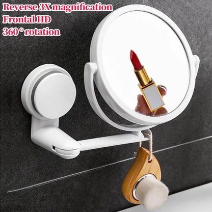 Wall Mirror with 3X Magnification and Adjustable Angles