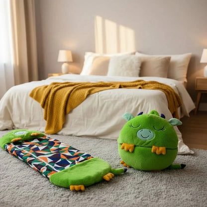 Kids' Plush Toy Sleeping Bag – 2-in-1 Snuggle Buddy Design