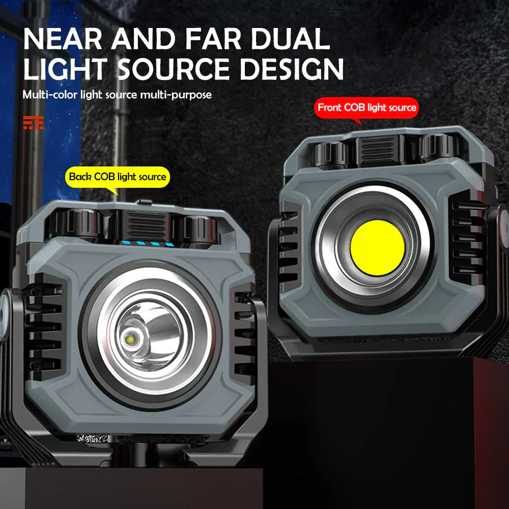 Magnetic & Flexible Work Light | 1500 Lumens | Includes Timer & Spotlight