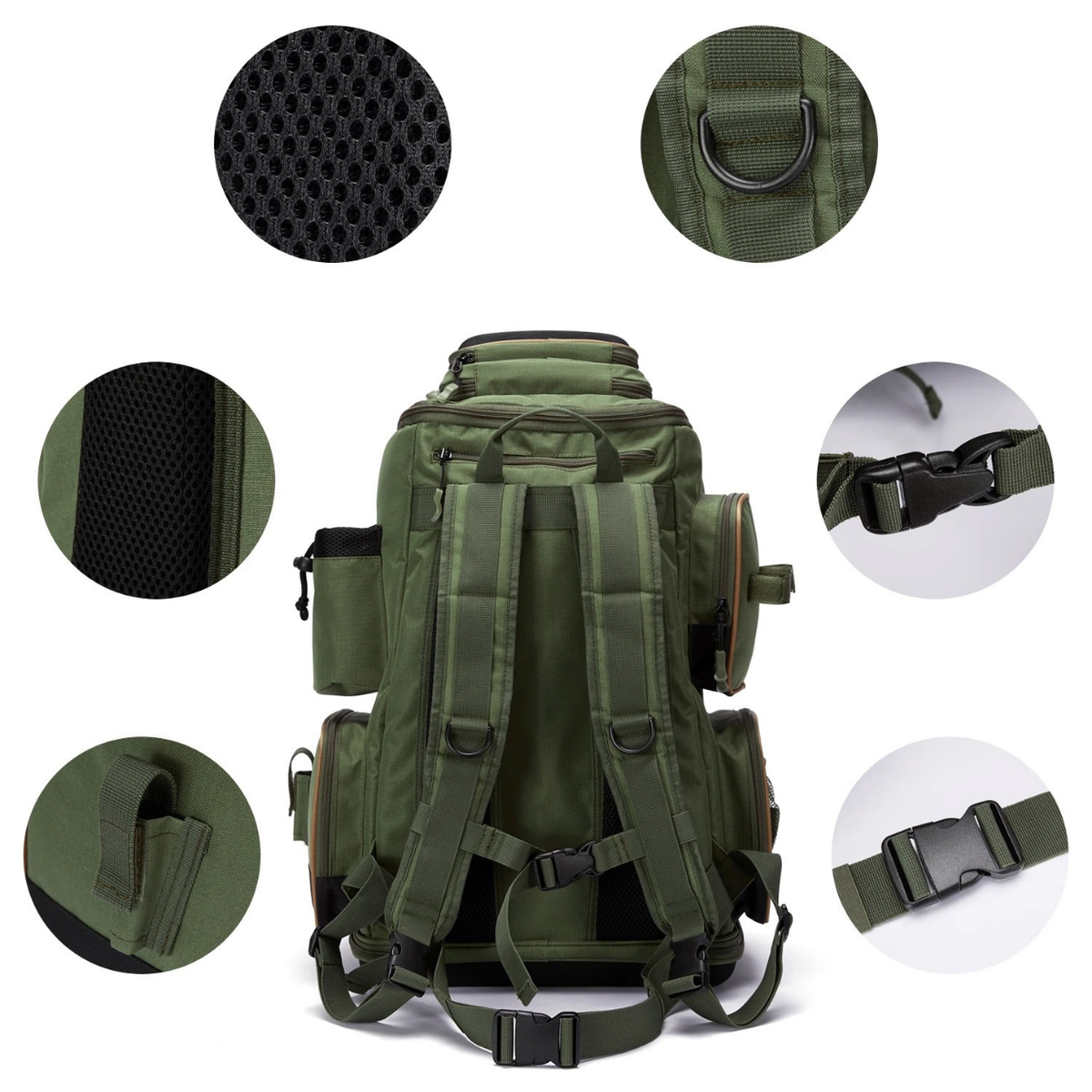 Adjustable Fishing Backpack for Anglers – Waterproof Design