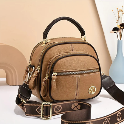 Stylish Leather Handbag for Women with Adjustable Shoulder Strap