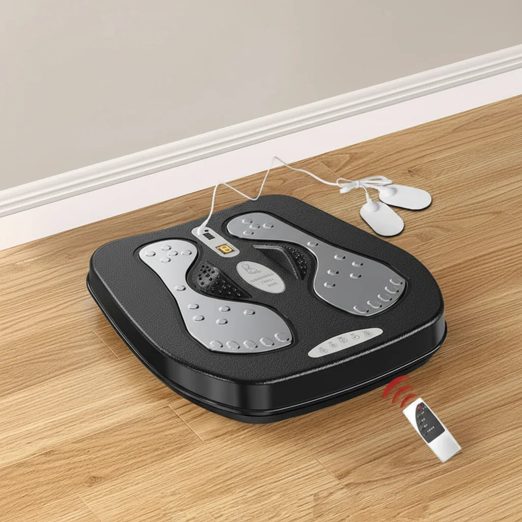 Adjustable Foot Stimulation Device with Heat and Remote Control – Multiple Modes