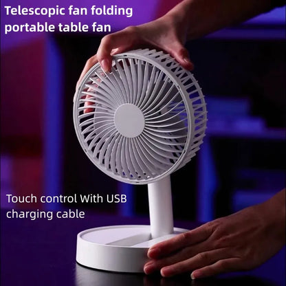 Compact Mini Fan with 4 Speed Settings – Quiet Operation
