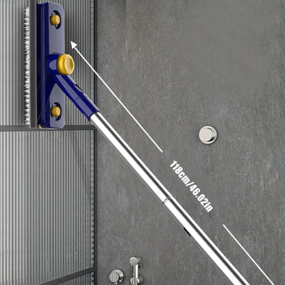 Dual-Action V-Shaped Floor Cleaner with Extended Handle