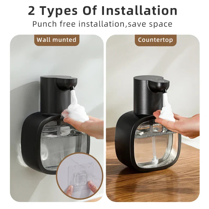 Automatic Foam Soap Dispenser – Wall-Mounted with 500 ml Tank for Bathroom & Kitchen